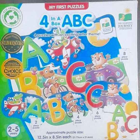 My First Puzzles 4 in a Box ABC Brand New - Picture 1 of 1